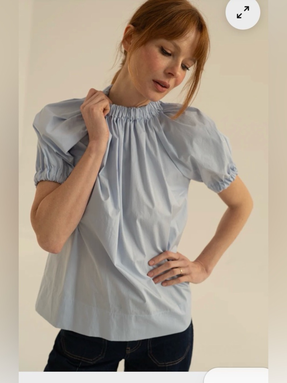 Monica Nera Kate Shirt - Baby Blue